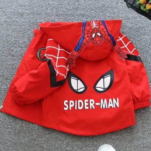 Autumn 2021 New Childrens Jacket Baby Jacket Cardigan Cotton Boy Cartoon Jacket Boy Hooded Sweatshirt Jacket