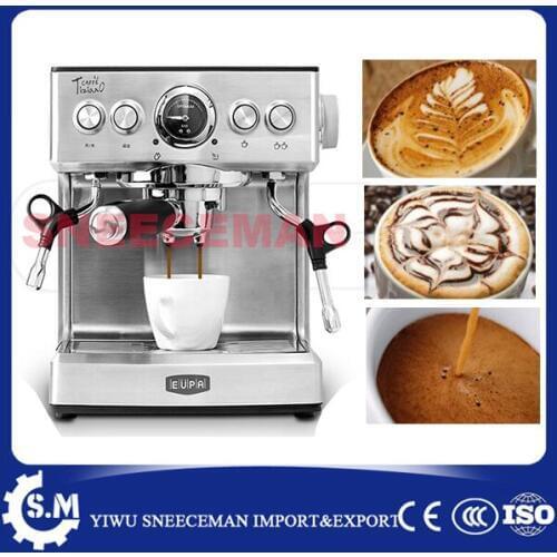 19bar Espresso semi- automatic coffee making machine for shops milk coffee machine