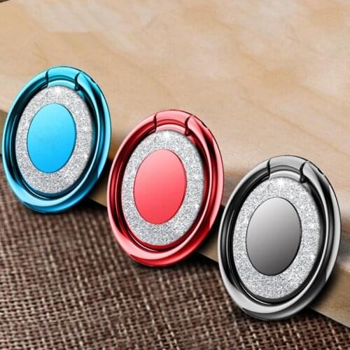 Luxury Bling Diamond Ring Stand Bracket Metal Holders Dock Finger Ring Holder for IPhone 11 Samsung S8 S9 S11 Note 10 Cellphone