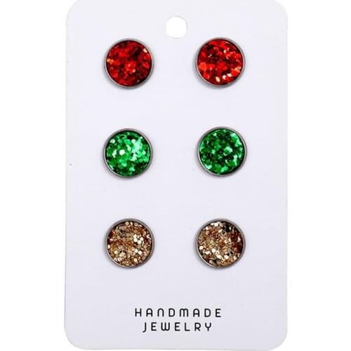 Christmas Gretel Leather Earring Shiny Textured Bohemian Originality Party Festival Hot Sale Trendy Earrings Studs for Women