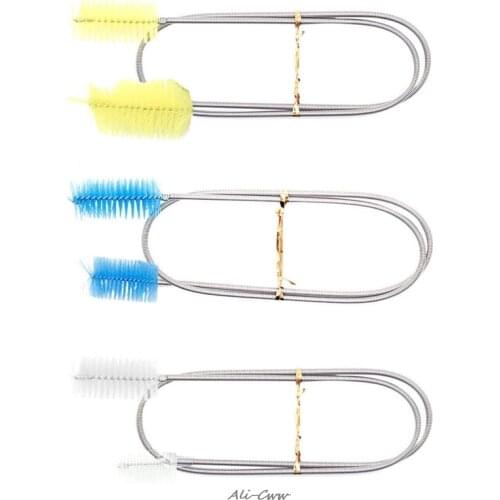 Tube Cleaning Brush One/Double Ended Aquarium Filter Pump Pipe Hose Flexible New M09 dropshipping