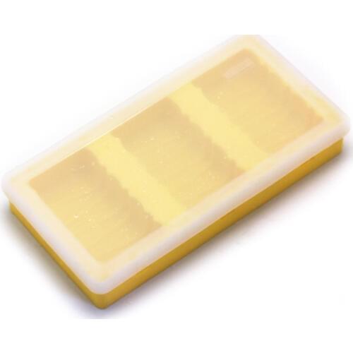 3-Cavity Silicone Popsicle Molds For Ice Cream Wave Shaped Ice Cream Tools DIY Ice Tube with Lid + Wooden Sticks