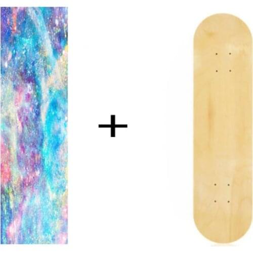 DIY Maple Blank Skateboard Double Concave Skateboards Natural Skate Deck Board Wood Maple 7-Layers Deck Free Sandpaper