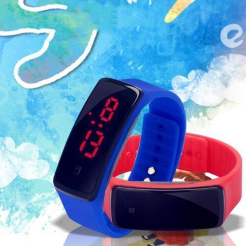 LED Bracelet Second Generation Silicone Electronic Watch Children Boys&Girls Sports Waterproof Silicone Watch Digital Wristwatch