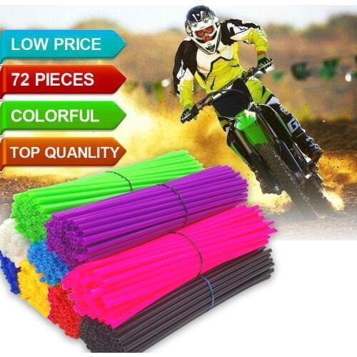 Universal Motorcycle Dirt Bike Wheel Rim Spoke Skins Covers Wrap Tubes Decor Protector FOR Honda CR YZ RM CRF YZF RMZ KXF KTM