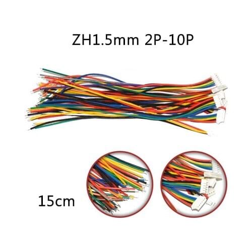 ZH1.5mm pitch connector length 15cm electronic wire connecting wire terminal wire2/3/4/5/6/7/8/9/10pin