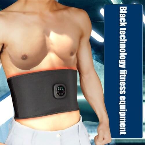 EMS Electronics Abdominal Belt Muscle Stimulator Slimming Waist Band Waist Trainer Weight Loss Body Shapers for Home Exercise