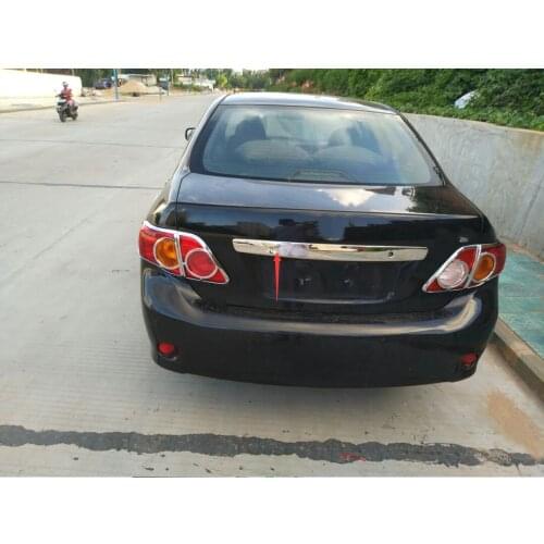 HIGH QUALITY Rear trunk plate rear door trim Fit for Toyota Corolla 2007 2008 2009 2010 Stainless steel 1pc per set