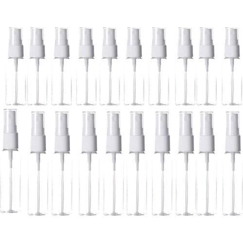 20 Packs of Clear Plastic Fine Mist Spray Bottle,20Ml,For Essential Oils, Travel, Perfumes and More