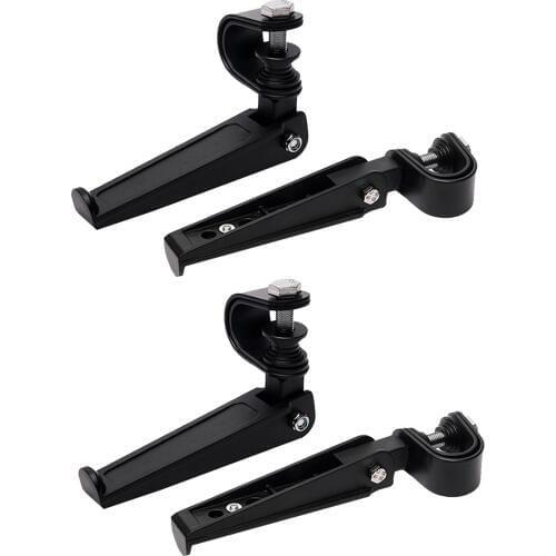 4 x Aluminum Motorcycle Rear Passenger Footrest Foot Pegs Bracket for Harley