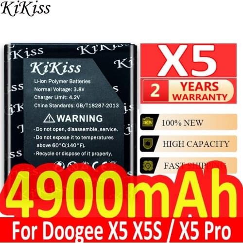 Battery For Doogee X5 / X5 Pro Smart Phone Batteries 4900mAh For Doogee X5 / X5 Pro