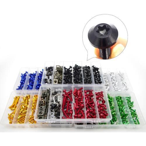 Motocycle accessories Moto Full Fairing Bolt Kits For bajaj pulsar 200 ns dominar 400 aprilia rs 125 bmw r1150gs Screws Set Nuts