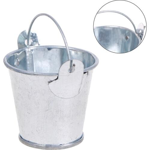 1/10 Scale Accessories Mini Metal Pail Bucket For Climbing Car Metal Fitting Decoration