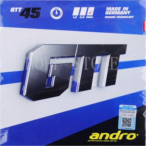 Andro GTT45 Table tennis rubber Fast attack+ Loop pimples in Andro ping pong sponge