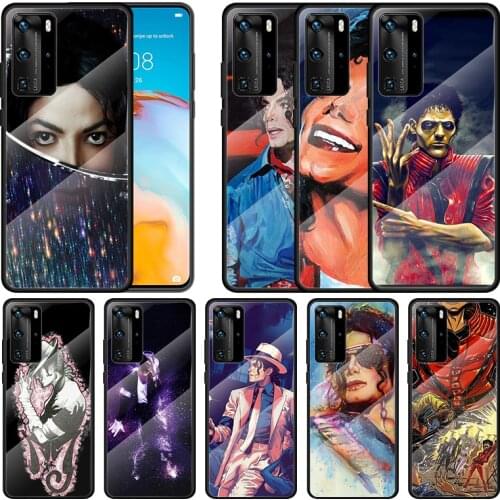 Dance king Michael Jackson For Huawei P Smart 2021 2020 Z P40 P30 P20 P10 Lite Nova 5i 2019 Pro Plus Tempered Glass Phone Case