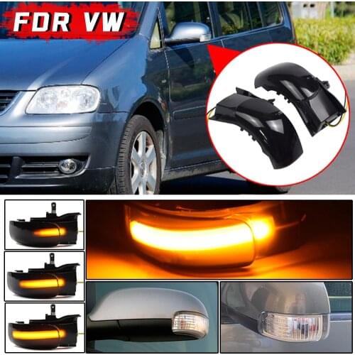 For VW Touran 2003 2004 2005 2006 2007 2008 2009 2010 LED Turn Signal Light Dynamic Rearview Mirror Indicator Lamp