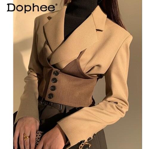 Женские пиджаки блейзеры Dophee China At AliExpress