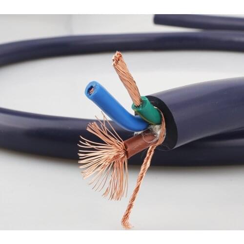 Audiocrast P101 power cable Pure copper power wire cable for DIY audiophile amplifier CD Player Power cable per meter Bulk