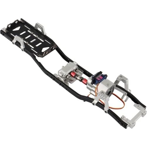313Mm Wheelbase Metal Chassis Frame with Prefixal Shiftable Gearbox for 1/10 RC Crawler Car Axial SCX10 SCX10 II 90046