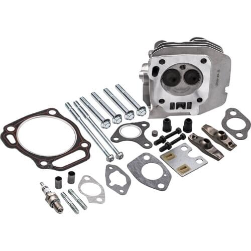 Cylinder Head Valves Spark Plug Rocker Arm Kit for Honda GX340 GX390 11HP 13HP 12200-ZF6-406