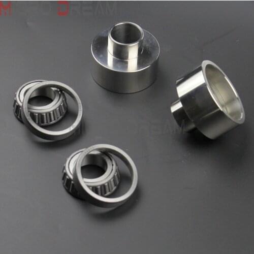 7/8" to 1" Evo Front Conversion Neck Cup Kit For Harley Ironhead Sportster 1952-1981 Aluminum Timken Bearings Tool Set