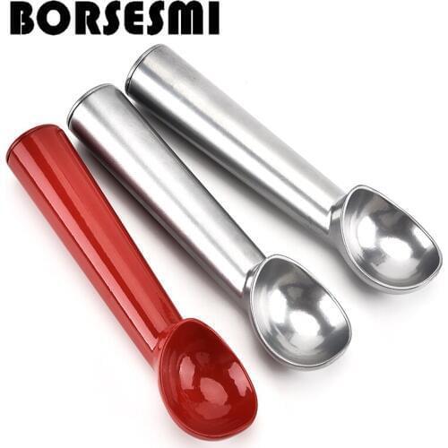 Kitchen gadgets wholesale Metal Ice cream scoop spoon stacks Fruit scoop meat ball maker Aluminium Ice cream spoon