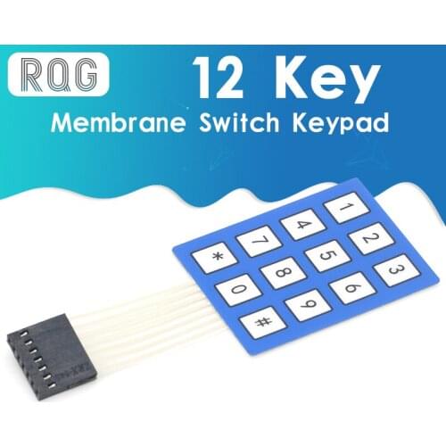 3x4 Matrix Array Membrane Switch Keypad 12 Key 4*3 4X3 Keyboard 3*4 Keys Display Switch Control Panel For DIY