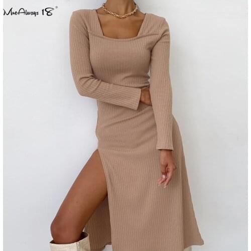 Модные вязаные платья Mnealways18 China At AliExpress