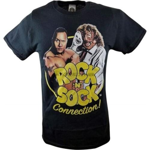 The Rock and Sock Connection Mankind Mick Foley Mens T-shirt
