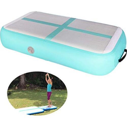 Mint Green Color Inflatable Air Block Mini Size 1*.6*0.1m Air Board With Pump DWF Air Track Mats Home Use Airtrack Promotion