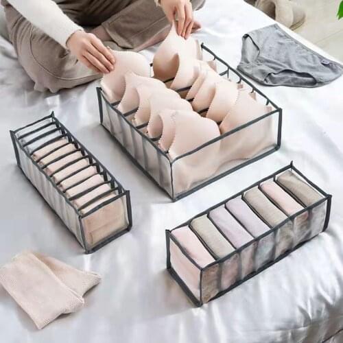 Underwear Organizer Socks Shorts Bra Storage Boxs Bedroom Wardrobe Closet Organizers Clothes Foldable Drawer Home Organization