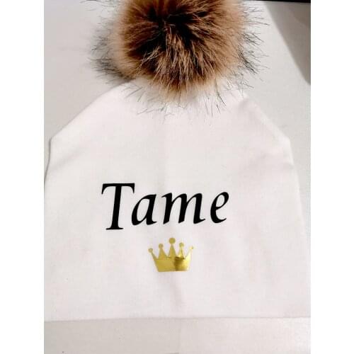 Personalized Cute Baby Cotton Hats Baby Shower Gifts Custom Name Beanie Bonnet Baby Toddler Hat Birthday Party Infant Cap