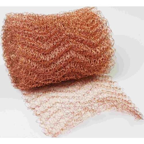1-20 Meters 100mm Width 4 Wires Pure Copper Mesh Woven Filter For Distillation Reflux Moonshine Brewing Pest Control Food Grade