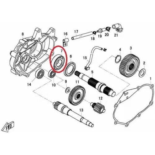 BEARING KIT/REAR FIXED SHAFT/REAR DRIVE SHAFT ENDS/CV JOINT SUIT FOR CFMOTO 7020-280170-30000