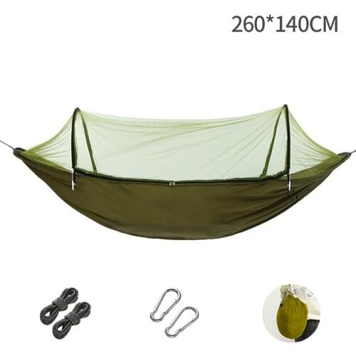 Portable Automatic Quick Open Anti Mosquito Hammock Mosquito Net Outdoor Camping Hammock Swing Bed ultralight tent