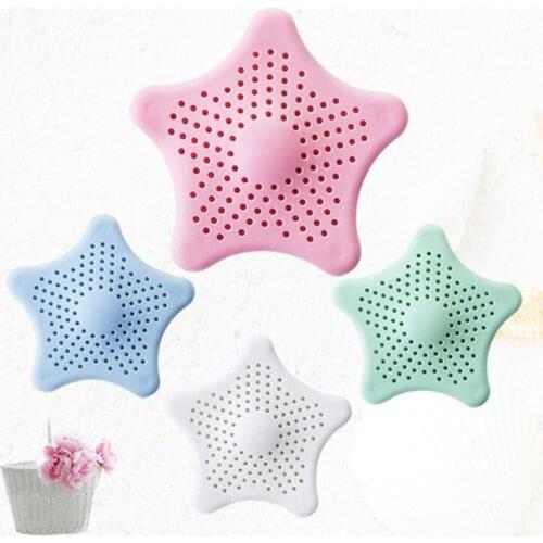 Shower Drain Silicone Kichen Sink Drain Hair Stopper Catcher Filter Bathroom Accessories Bathtub Strainer Sewer Outfall Filter