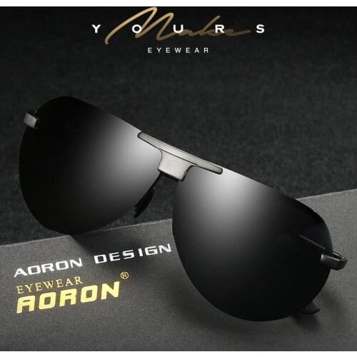 AORON New Men 's Polarized Sunglasses Night Vision Goggles Drivers Sunglasses Driving Mirror Fishing Glasses A532