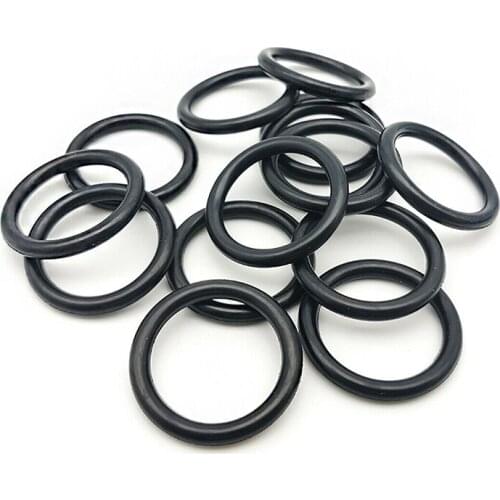 20pcs Thickness(CS) 1.5mm*OD 5-80mm Nitrile Rubber Seal Washer Oil-Resistant Black NBR O-Ring