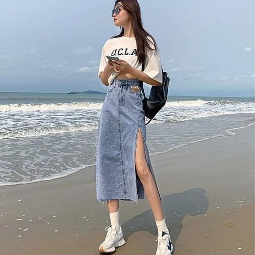 VESSOS Denim Skirts For Women