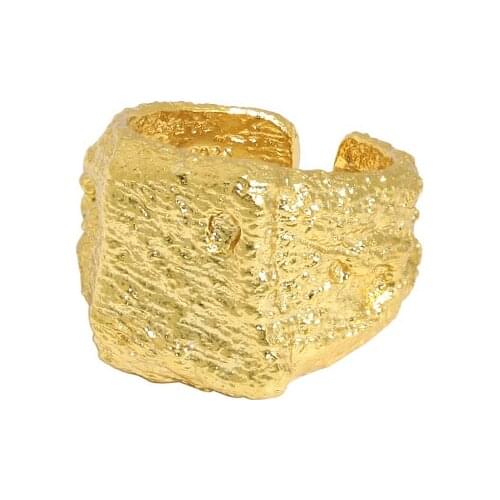 Sterling Silver 925 Hyperbole Adjustable Ring For Women Geometric Trendy Gothic Minimalist Aesthetic Vintage 2021 Fine Jewellery