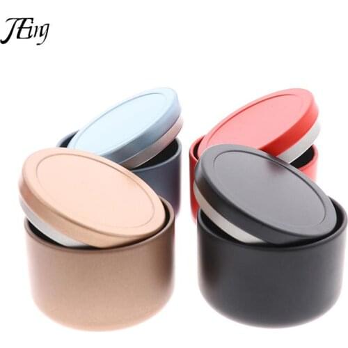 6pcs Candy Tins Storage Containers Mini Portable Tinplate Box Candle Box Tea Can