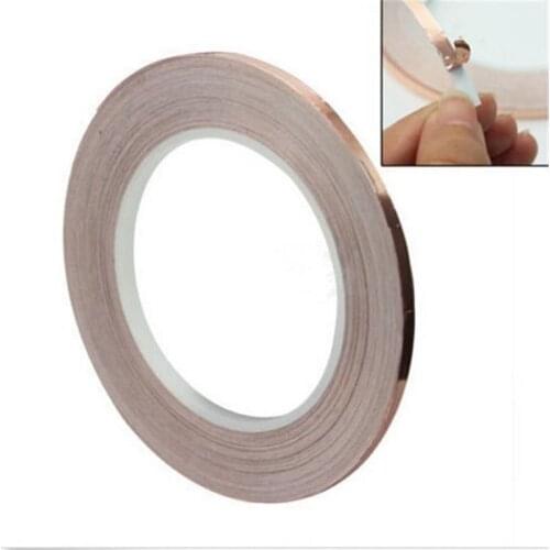1 Roll 5MM X 30M Single Conductive Copper Foil Tape Strip Adhesive High Temperature Tape
