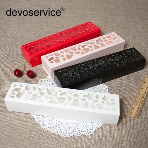 1Pc Colorful Candy Box High Quality Hollow West Point Folding Paper Box Vase Series Wedding Candy Bag Dessert Kawaii Baking Bag