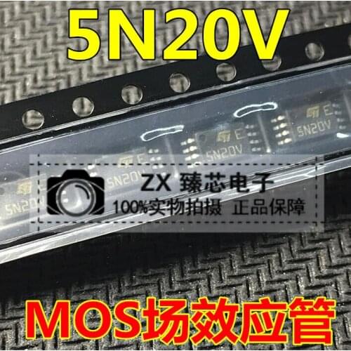 100% New&original In Stock |STC5NF20V Marking:5N20V 20V 5A TSSOP-8 MOS