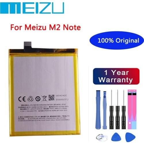 Meizu 100% Original 3100mAh BT42C Battery For Meizu M2 Note Phone Lastest Produce High Quality Battery+Free tools