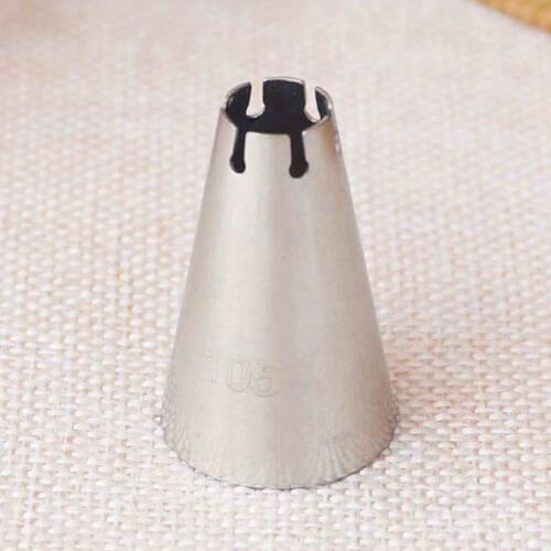 #105 Piping Nozzles Stainless Steel Cream Icing Tips Cup Cake Cream Decorating Cupcake Pastry Tools Baking Accessories