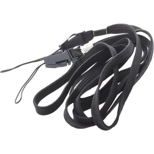 2 x Straps Neck straps for Mp3 Portable Camera Phone Identity Card - Black