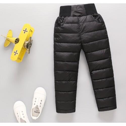 2020 new baby winter thickening warm pants 3-9T full length trousers casual baby boys girls sport pants windbreaker pants