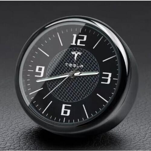 1PCS Car Clock Auto Accessories Dashboard interior Decoration For Tesla MODEL 3 Model S X Y 2020 2017 2018 2019 2016