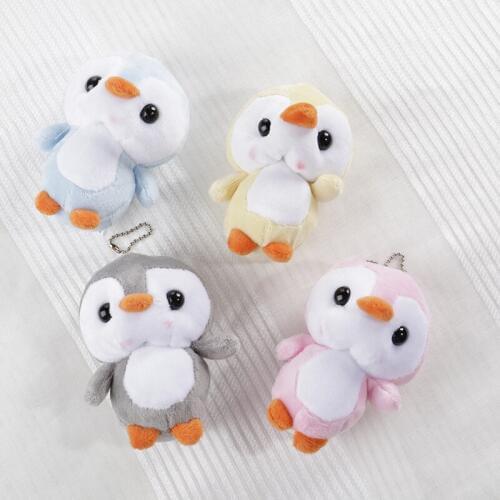 10cm Penguin Doll KeyChain Grey Sitting Plush Stuffed Toys Bouquet Gift Plush Toy Stuffed Cat Doll Gift